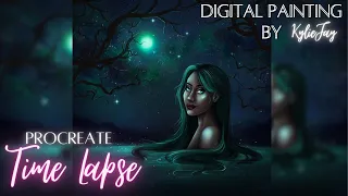 Digital Drawing Timelapse - Magical Waters / iPad Art / Procreate / Fantasy Art