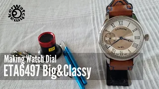 Making Watch Dial for ETA 6497 clone on CNC3020