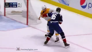 Austin Watson vs Nikita Zadorov Jan 21, 2019