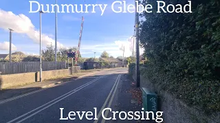 Dunmurry Glebe Road Level Crossing (Belfast) Monday October 16.10.2023