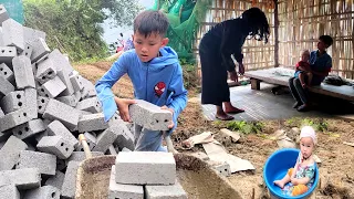 The boy decided to use the money he had saved from selling fish to build a pond