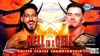 WWE Hell In A Cell 2022 Match Card Theory Vs Mustafa Ali
