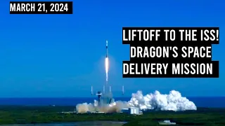 Liftoff to the ISS! A Cargo Dragon's Incredible Journey #dragon #iss  #spacex #nasa #spacelaunch