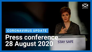 Coronavirus update from the First Minister: 28 August 2020