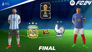 FC 24 - Argentina vs France | FIFA World Cup Final Match | PS5™ [4K60]