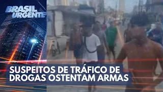 DESTAQUE DA SEMANA: Suspeitos de tráfico de drogas ostentam armas e desafiam a polícia