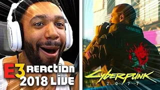 CYBERPUNK 2077 LIVE REACTION! - XBOX [E3 2018] | runJDrun