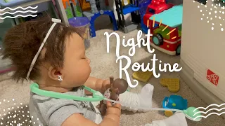 Reborn toddler night routine || reborn bedtime routine.