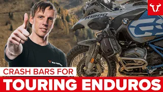 CRASH BARS for touring ENDUROS - Useful protection on and off the road