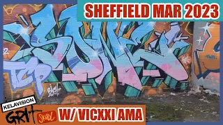 SHEFFIELD GRAFFITI WALK MARCH 2023 //KELAVISION GRIT SCHOOL with VICXXI AMA