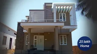 Contemporary style double story home built for 25 lakh  | Video tour