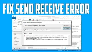 How to Fix Outlook Send Receive Error [Solved]