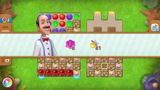 Gardenscapes 1057 Level - 17 moves - NO BooSTERS