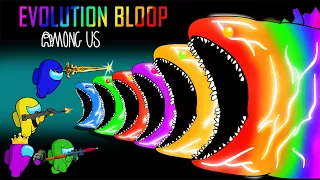 어몽어스 & EVOLUTION Bloop Rainbow | New Among Us COLLECTION | KDC Toons AMONG US ANIMATION