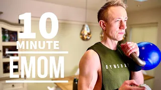 every minute on the minute kettlebell | 10 minute kettlebell EMOM 10 minute kettlebell emom workout