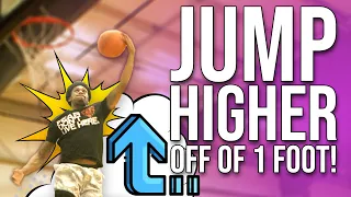 The Secret To DUNKING Off One Foot! 🤫  & JUMPING HIGHER!