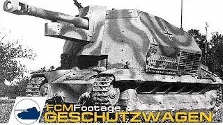 Rare WWII Geschützwagen FCM footage