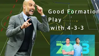 DLS best formation strategy to goal 4-3-3 #dls23