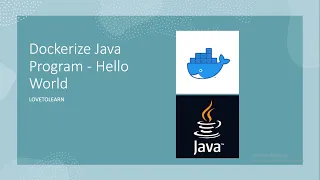 Dockerize Java Program - Hello World #docker #beginners