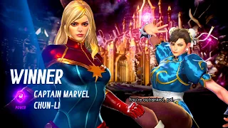MARVEL VS. CAPCOM: INFINITE - Arcade Mode - Chun-Li & Captain Marvel