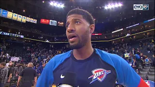 Paul George Postgame Interview - Thunder vs Warriors | November 21, 2018