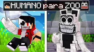 A história do HUMANO para um ZOONOMALY no Minecraft