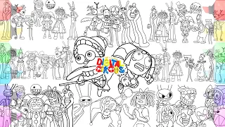 The AMAZING DIGITAL CIRCUS POLOT Coloring Pages / How to COLOR ALL CHARACTERS / BIG Coloring BOOK