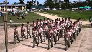 CEBU PROVINCE : BSP AREA 7 ENCAMPMENT 2014 : SRNHS - SPARTA IN THEIR FANCY DRILL.