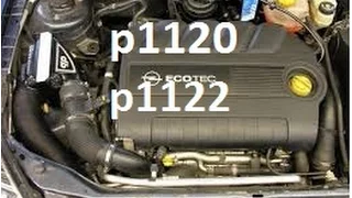 Vauxhall Opel Astra Zafira p1120 p1122, accelerator throttle pedal failure, how to sort the issue