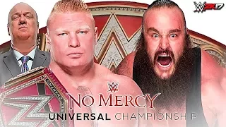 WWE Brock Lesnar Vs Braun Strowman | NO MERCY 2K17 | Full Match 🔥