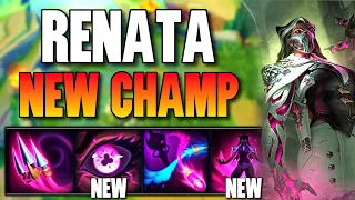 RENATA, THE NEW CHAMPION WHO CAN RESSURECT?! (INSANE ABILITIES) - League of Legends