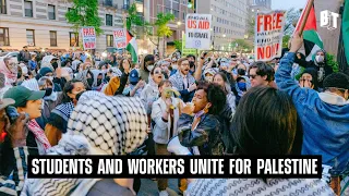 LIVE From NYC: Students & Workers Unite for Gaza After Night of NYPD Attacks