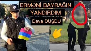 ZƏFƏR GÜNÜ ERMƏNİ BAYRAĞIN YANDIRDIM - DAVA DÜŞDÜ (QALMAQAL)