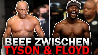 FLOYD MAYWEATHER MIT KAMPFANSAGE AN MIKE TYSON / DER BEEF ZWISCHEN TYSON & MAYWEATHER