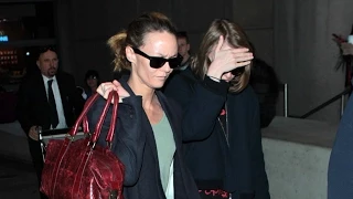 Vanessa Paradis and Lily-Rose Depp Sneak Through LAX, Part Two