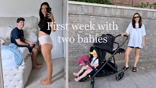 FIRST WEEK WITH TWO BABIES! The Juggle, Hormones & Honest Feelings