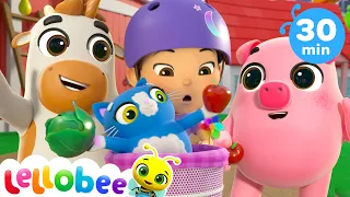 Ride A Bike Song - Lellobee City Farm | Kids Cartoons& Nursery Rhymes | Moonbug Kids