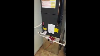 Installation of  2 1/2 ton Goodman air handler with heat pump condenser to match