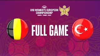 Belgium v Turkey | Full Basketball Game | FIBA U18 Women's European Championship 2023