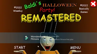 Baldi's Halloween Party Remastered - Baldi's Basics 1.4.3 Decompiled Mod