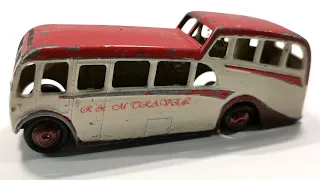 Dinky restoration of Observation Coach No. 29F. Toy cast model. 1950.