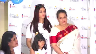 Actress Aishwarya Rai Bachchan cries because of her daughter scared by media full video