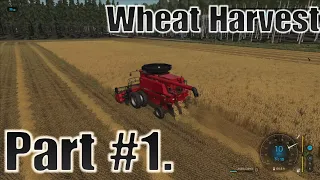 Ocean Side Forest: Solo: Episode #1. Wheat Harvest Part 1 + Header Trailer Added!!! FS22 PS5.