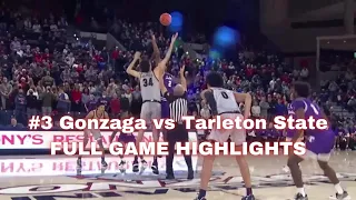 Gonzaga Full Game Highlights vs Tarleton State | College Basketball Highlights 11-29-2021