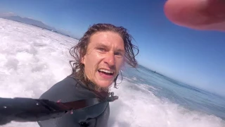 surfing big bay, bloubergstrand gopro