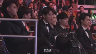 Bekhyun EXO's reaction to a song BTS - Danger