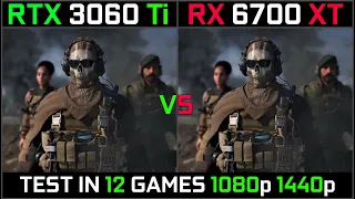 RTX 3060 Ti vs RX 6700 XT | Test in 12 Latest Games | 1080p 1440p