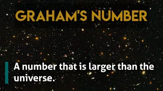 A number that is larger than the universe| Graham's number,  largest number in the world