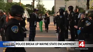 Police break up Wayne State encampment