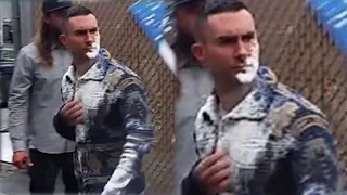 Adam Levine Gets Flour-Bombed At Kimmel